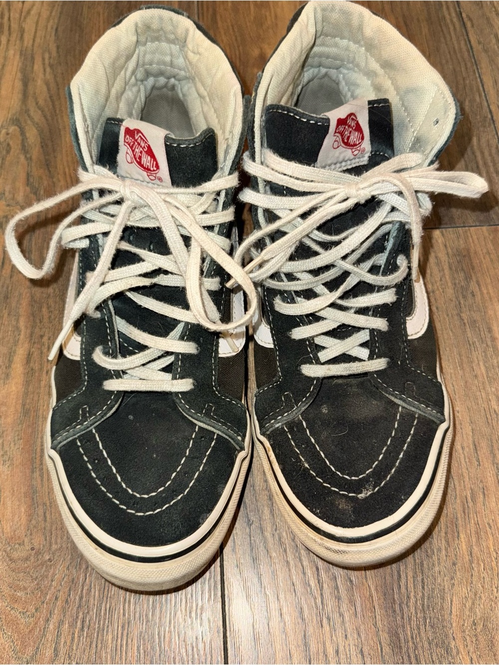 Vans High-Top Sneakers in Black and White